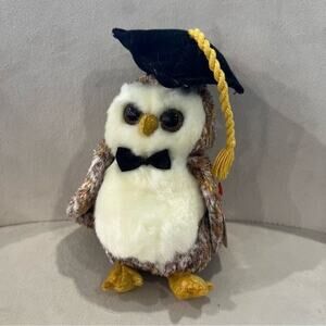 Ty Beanie Baby Smarter the Owl, NWT